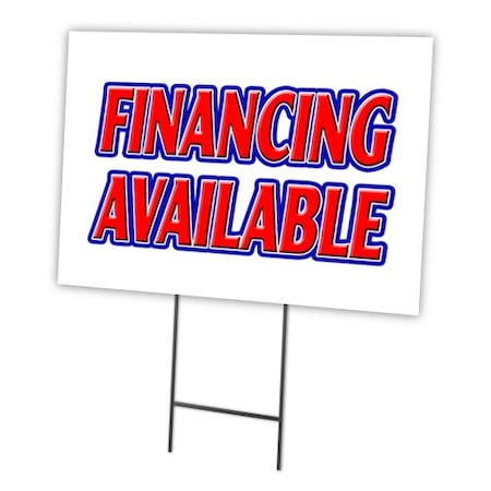 Financing Available Yard Sign & Stake Outdoor Plastic Coroplast Window